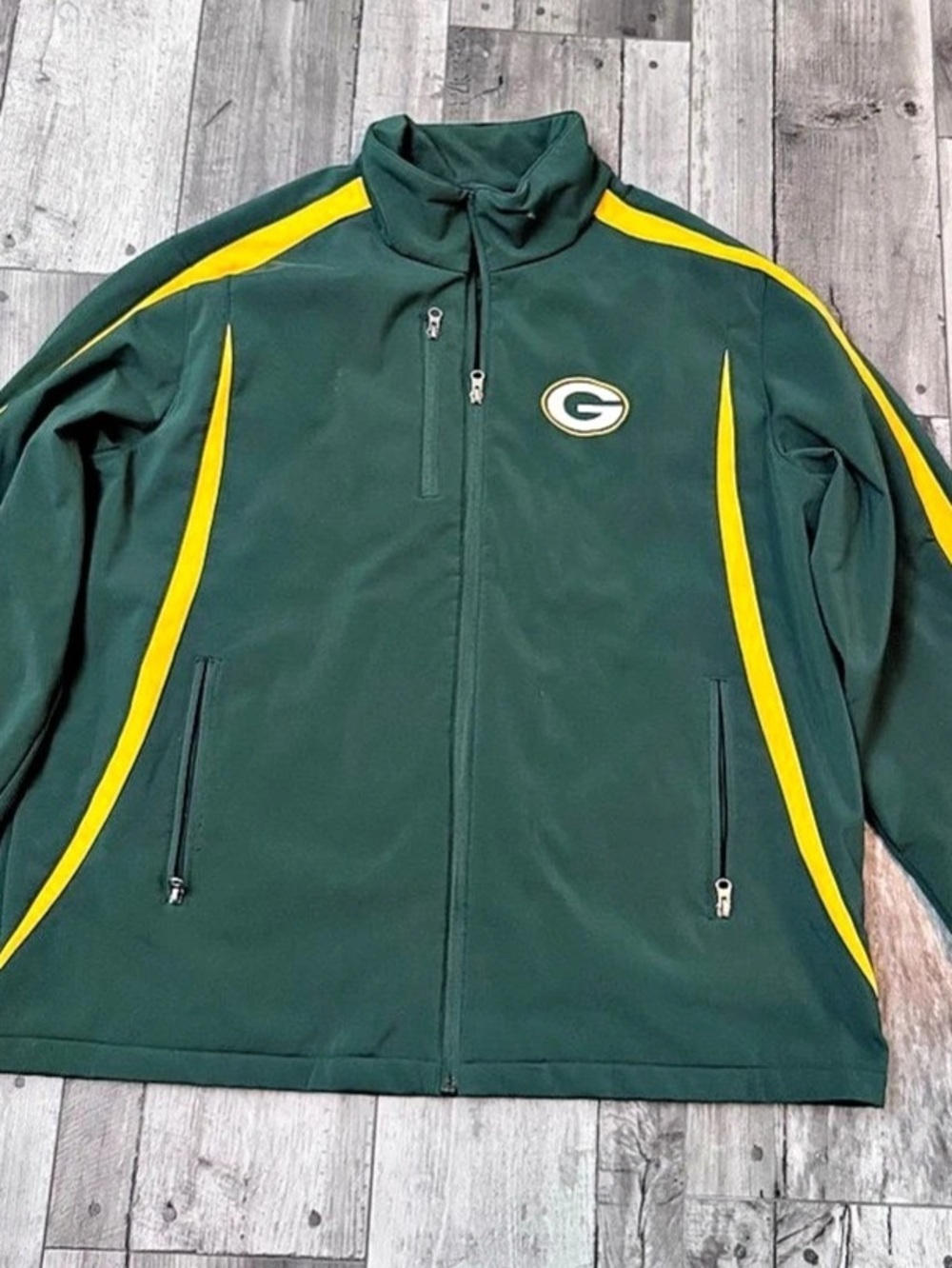NFL Green Bay Packers Soft Shell Jacket Green & Yellow XL